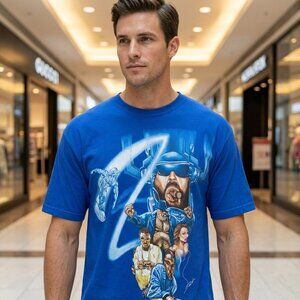 90's Hip Hop Legends Blue Shirt Size 3XL